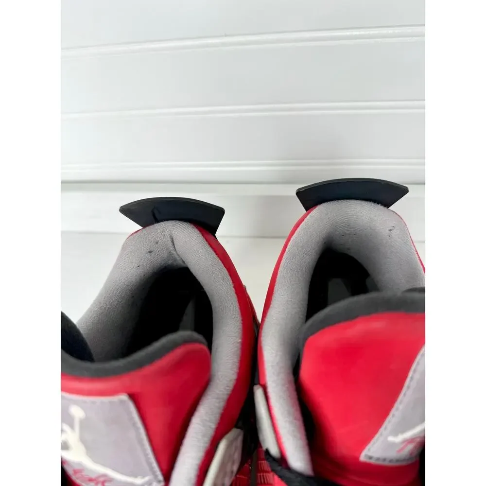 Nike Air Jordan 4 Retro Toro Bravo 2013 Red Black 308497-603 Men’s Size 13